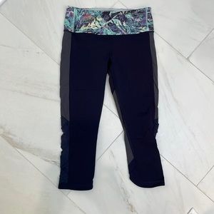 Lululemon running/yoga 3/4 length leggings